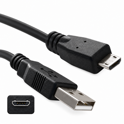 USB cable: 15-feet: A-Male to Micro B-Male: Fits Motorola cell phone & Android Tablets