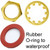 If the bulkhead nut & washer is ordered with the O-ring, the nut and washer will be the 100% brass version that is rustproof (SKU BHNWB) which costs $0.03 more than our non-rustproof bulkhead nut & washer set .  The non-rustproof bulkhead nut & washer set is SKU BHNW.