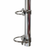Chrome base of the antenna with mounting hardware:  Shown as assembled for pole-mounting.