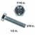 Dimensions of the screws for tile antenna mount