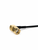 RP-SMA-male (right-angle) coaxial cable connector.