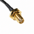 SMA female connector with bulkhead