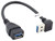 Down-Angle version: USB 3.0 90 degree Extension Cable Male to Female Adapter