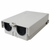 Outdoor enclosure with two removable 1″ entry/exit ports