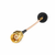 Mountable on ceiling or wall panel by screw mount so that the antenna faces down from the ceiling, or horizontally from a wall, panel or enclosure.