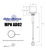 Drawing and dimensions of ADM2 miniature dual-band 2.4GHz-5.8GHz antenna for WiFi and other wireless