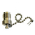 Nickel-plated metal cap with internal sealing O-ring.
