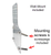 Wall mount kit included with Wi-Fi antenna