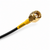 Gold-plated SMA connector for the 28dBi GPS GLONASS antenna shown in a detailed cable-end close-up