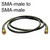 SMA male to SMA male Cable photo shows the 100-series LMR-100 coaxiable cable type.