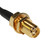 SMA female connector has bulkhead net & washer so that the connector can be mounted on an enclosure.