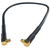 Both ends feature right-angle MMCX male connectors. Outdoor-rated and suitable for indoor use.