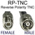 RP-TNC female and male connectors