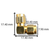 SMA-male to SMA-male right-angle adapter:  Dimensions