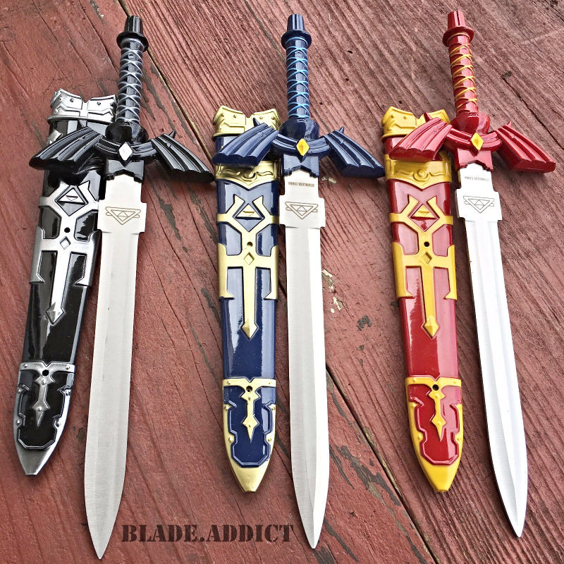 3PC SET Legend of Zelda Hylian Hyrule Ocarina of Time Master Sword