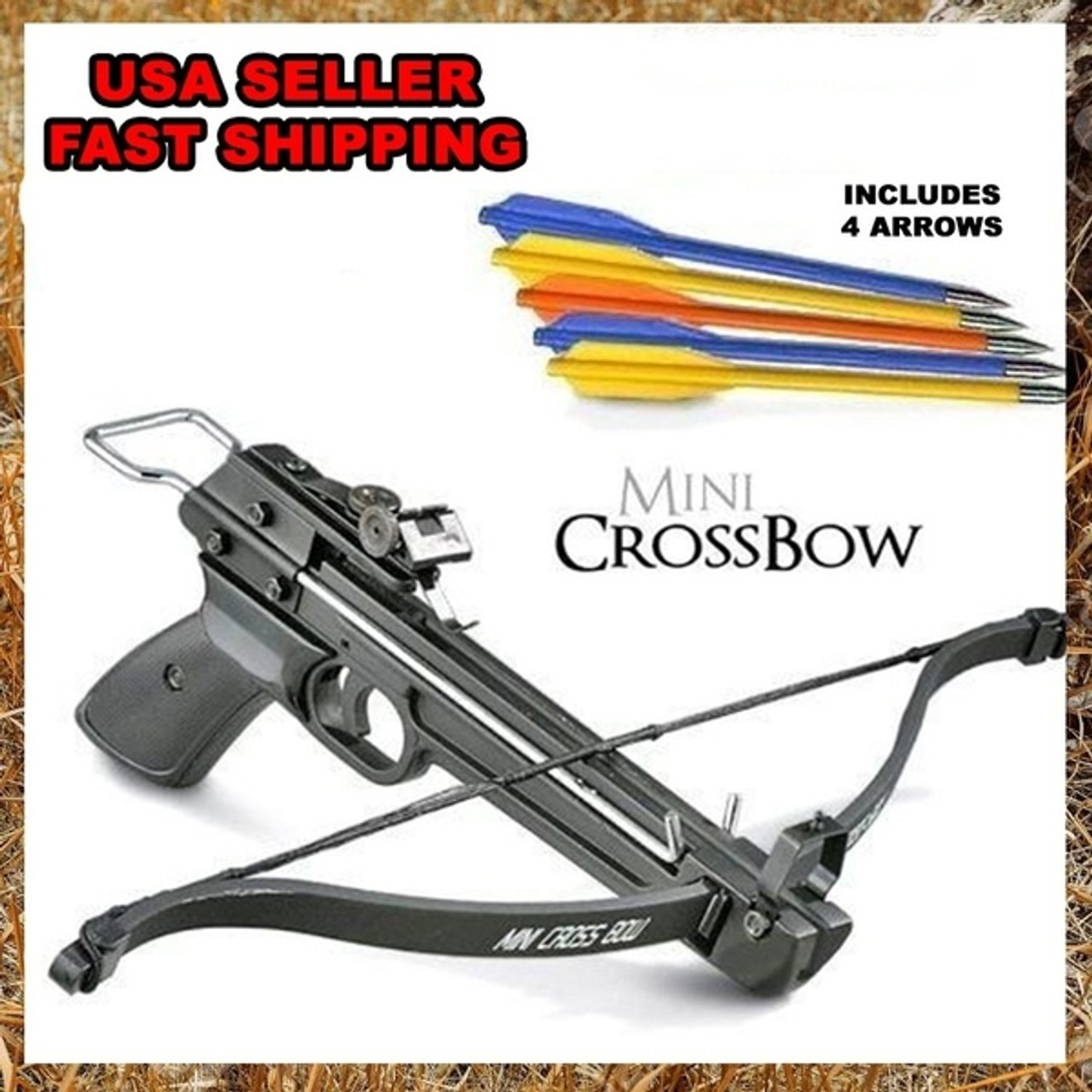 Powerful Tactical Crusader Hand Held Hunting Archery 50LB Pistol