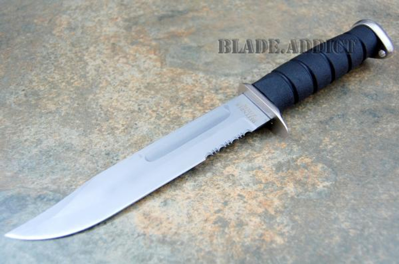 Ansari Forge Damascus Steel USMC Combat Fighter Fixed Blade