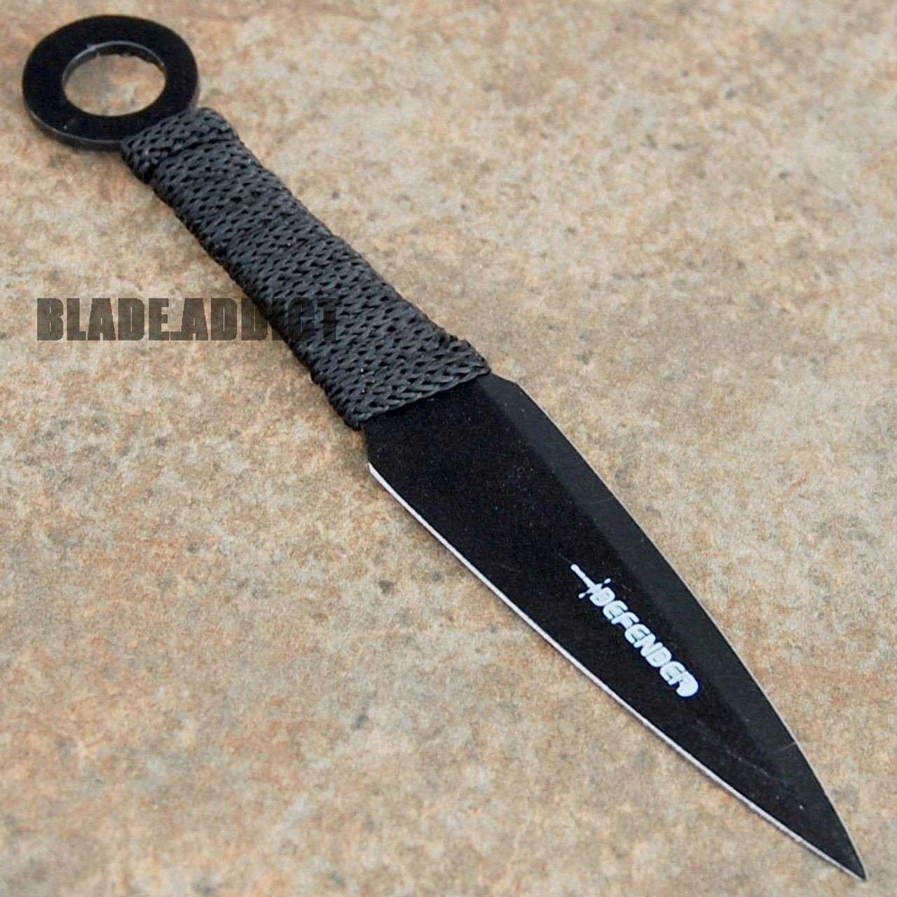 Damascus NINJA THROWING KNIVES SET /SHEATH Kunai Combat Tactical