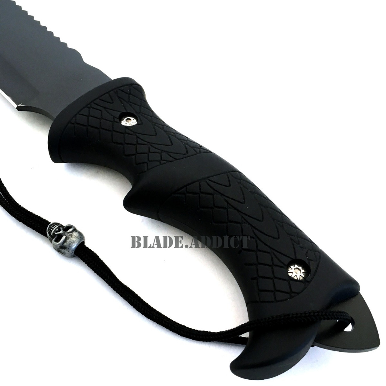 16 MACHETE GUT HOOK FIXED BLADE HUNTING KNIFE - MEGAKNIFE