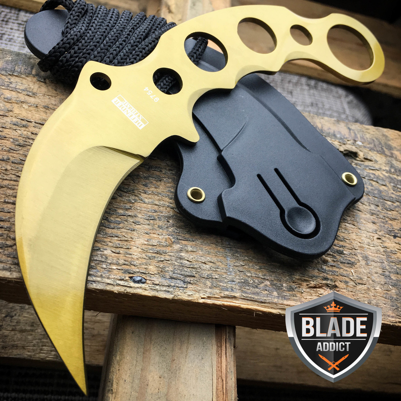 CSGO Gold Fixed Blade Karambit