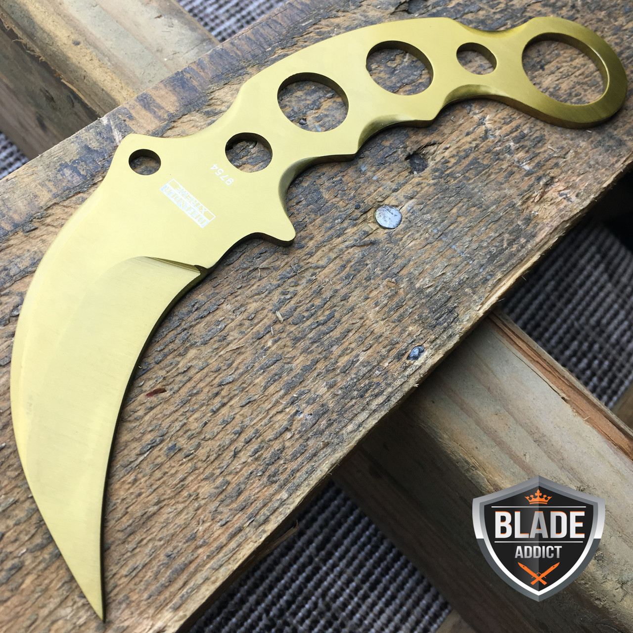 M-TECH TACTICAL KARAMBIT KNIFE SURVIVAL HUNTING BOWIE Fixed Blade w/ SHEATH  NEW