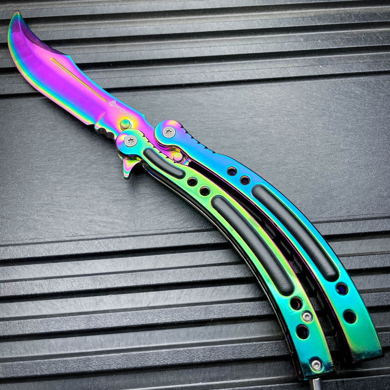 Rainbow Butterfly Knife – Multicolor