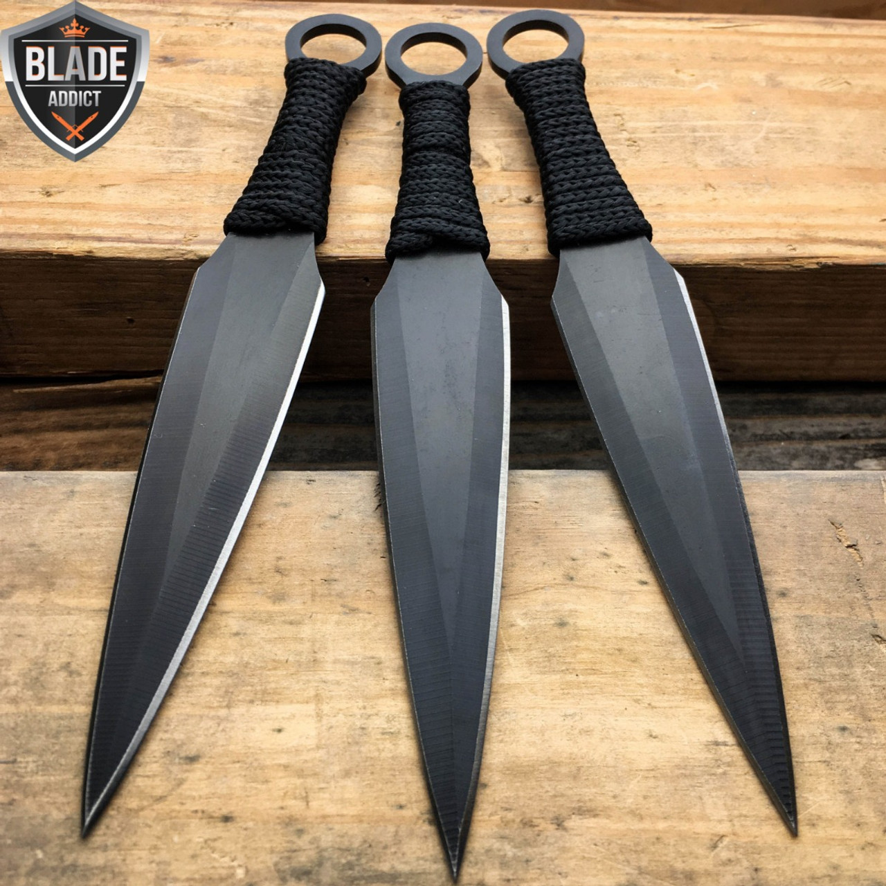 6PC BLACK CAMPING SURVIVAL SET - MEGAKNIFE