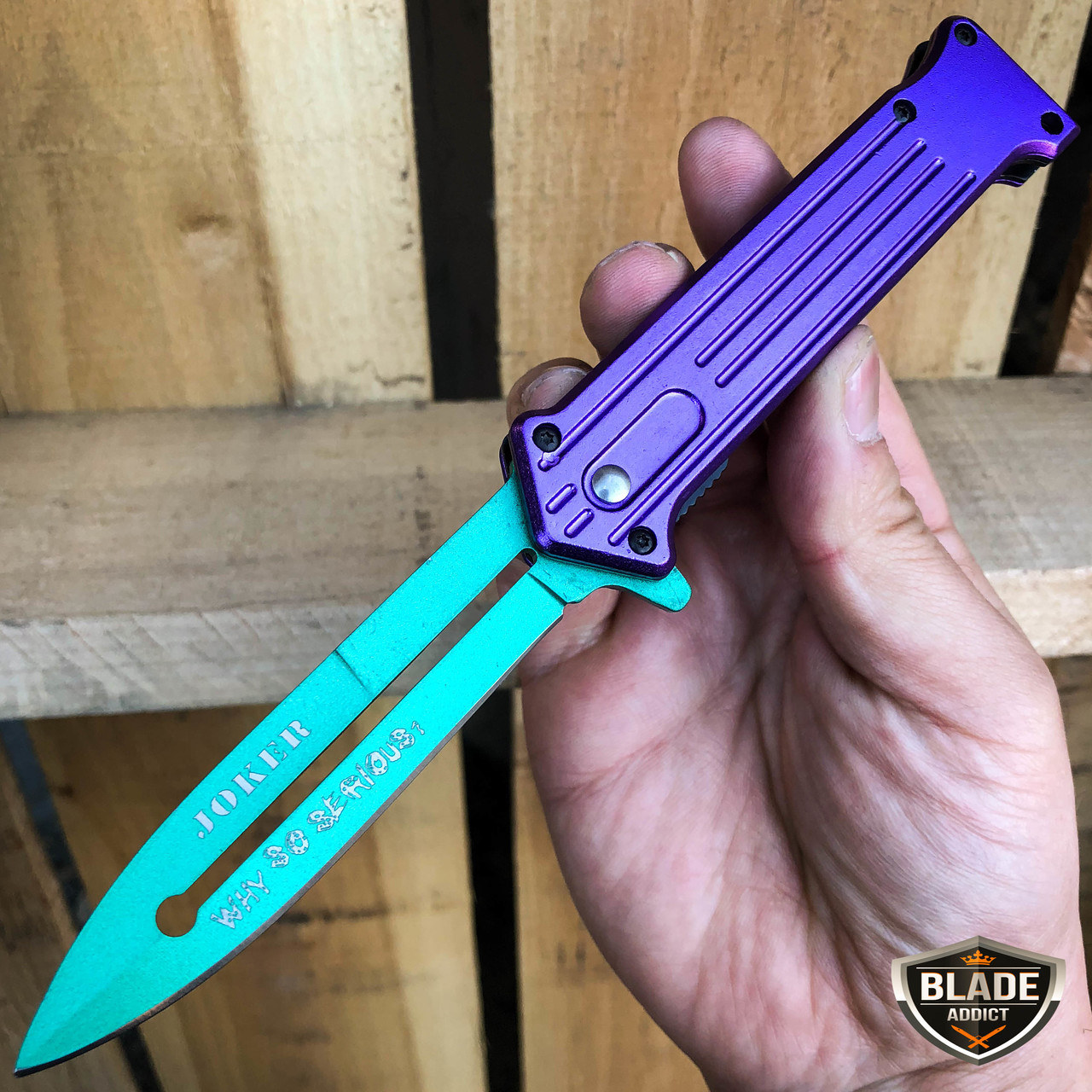 JOKER ASSISTED OPENING STILETTO POCKET KNIFE - MEGAKNIFE