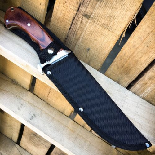 13.5" HEAVY DUTY HUNTING FIXED BLADE MACHETE Rambo BOWIE Knife MEGAKNIFE