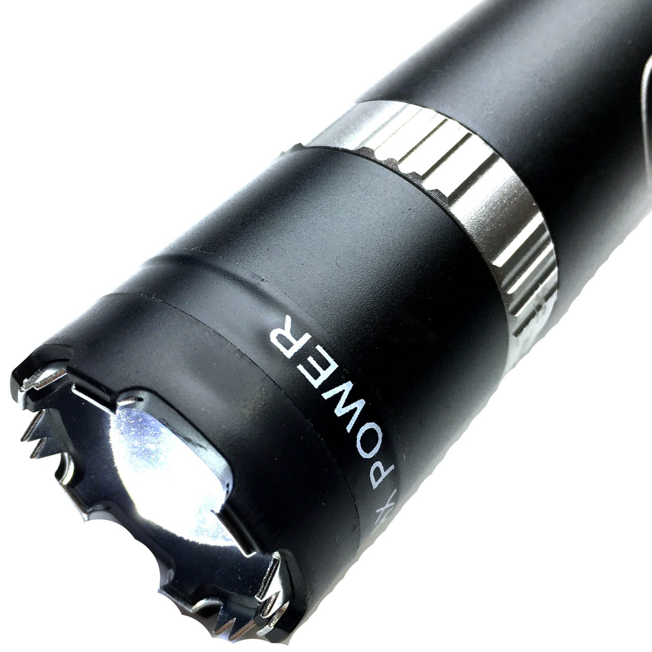 STINGTEC High Power Tactical POLICE Stun Gun LONG LED Flashlight Shock Torch NEW MEGAKNIFE