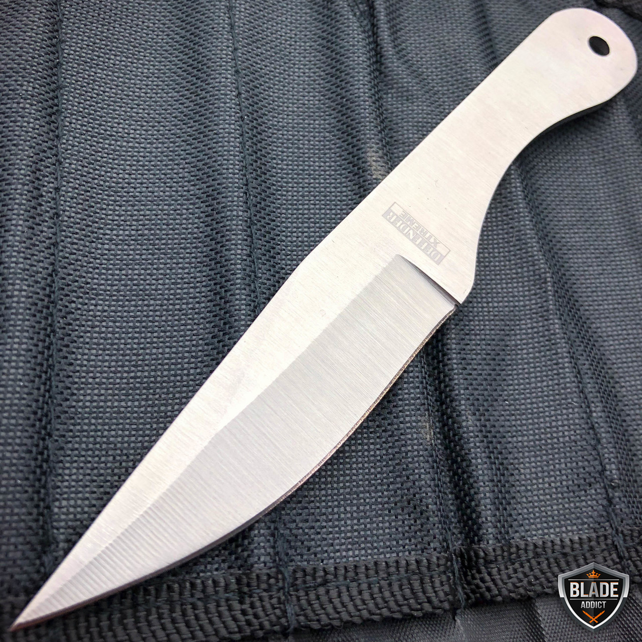 12 PC TACTICAL 6.5 THROWING KNIFE SET w/ SHEATH Kunai Ninja Metal Hunting  Knife