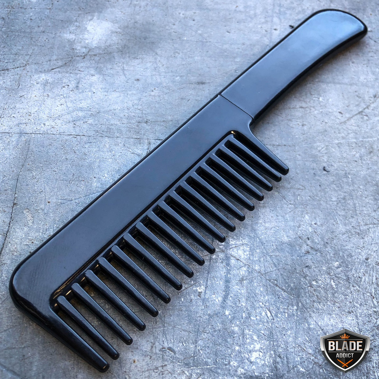 Self Defense Comb Brush Tactical Fixed Blade Dagger Hidden