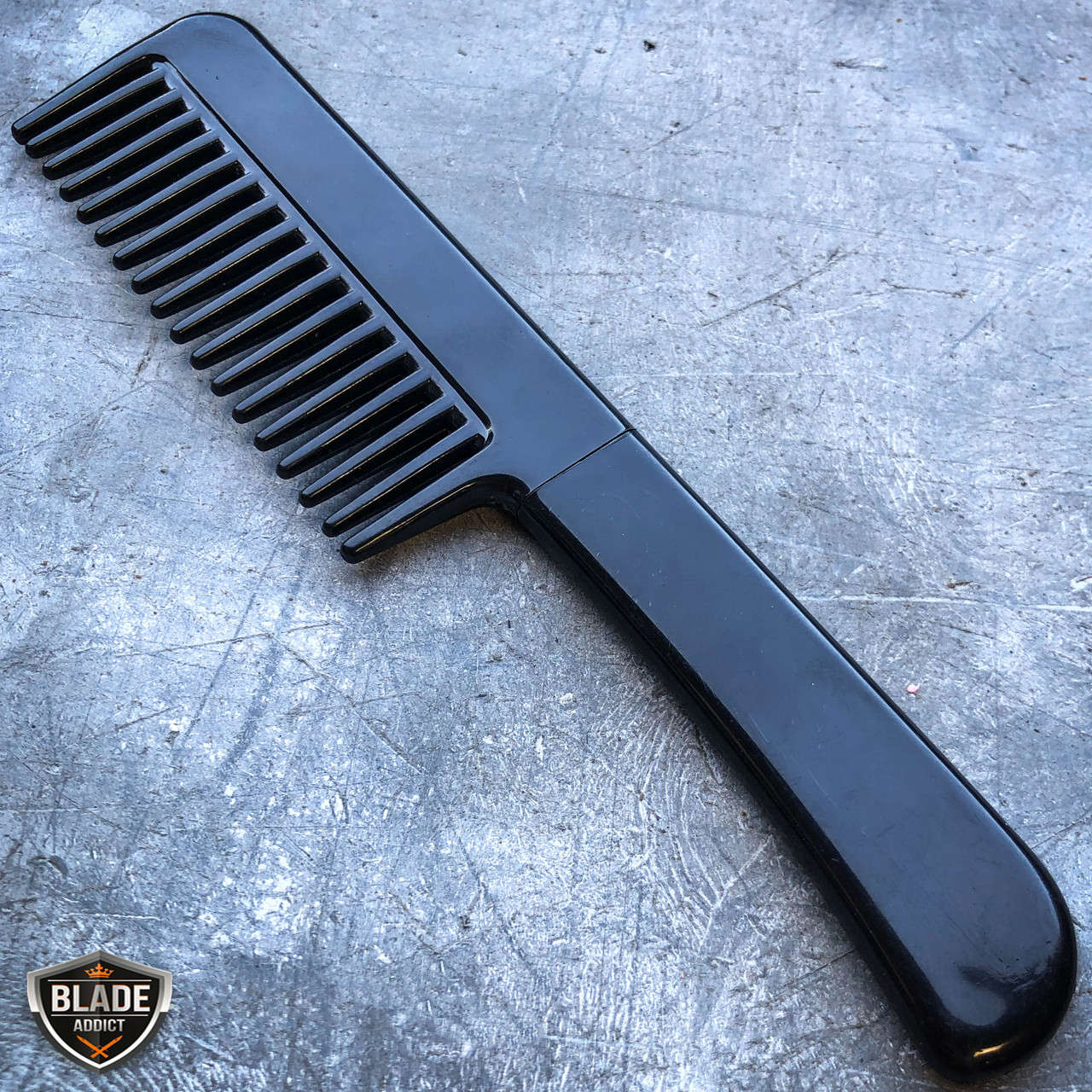 Self Defense Comb Brush Tactical Fixed Blade Dagger Hidden