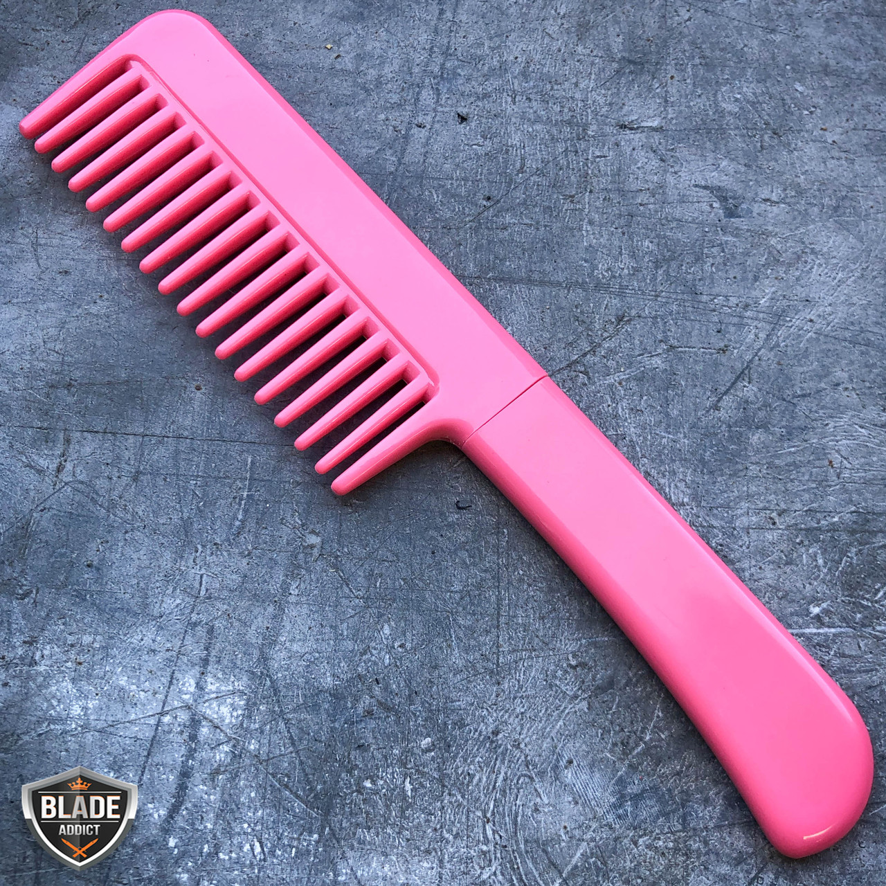 Pink Hidden Brush Knife - Hidden Knife - ABS Weapons