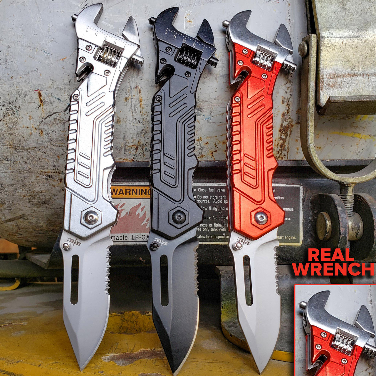 7.75 Multi-Tool Wrench Tactical Folding Open Pocket Knife S-TEC NEW -  MEGAKNIFE