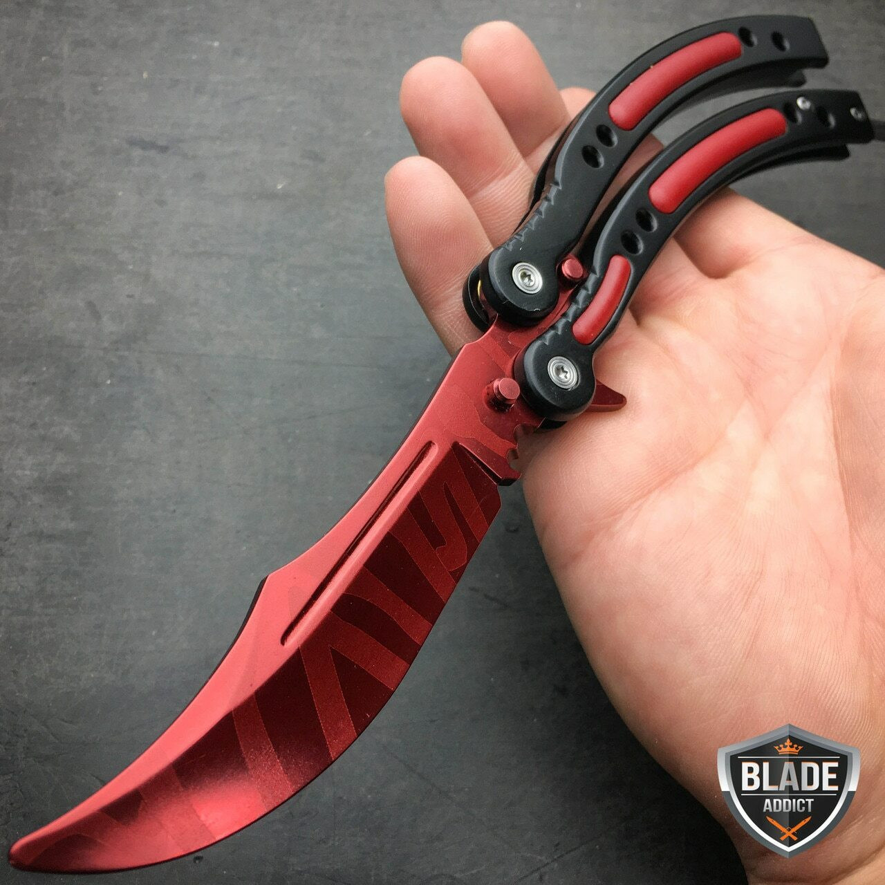 3 - pc. Tactical Knife Collection - Red