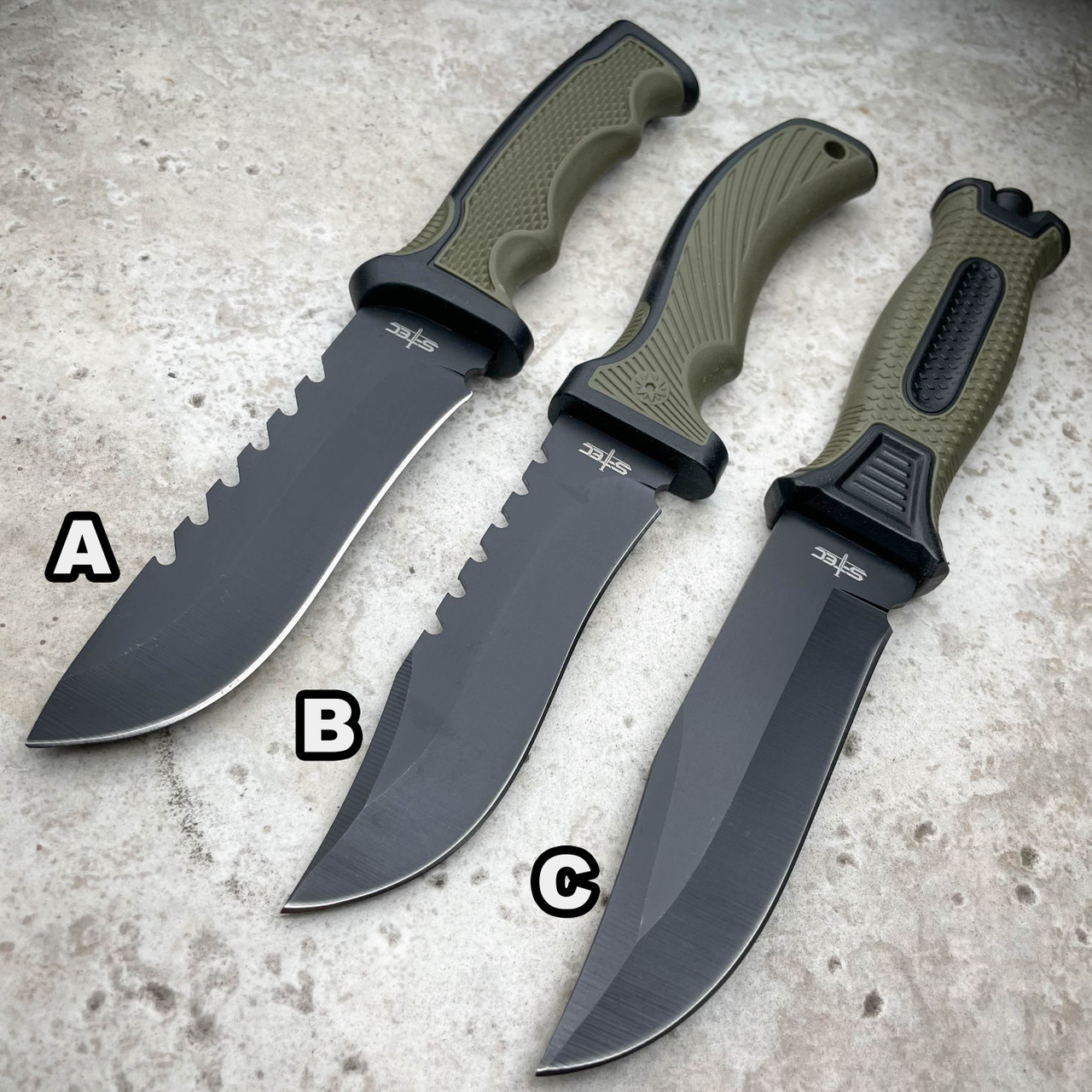 9 Military Tactical Combat Hunting Fixed Blade Survival Camping