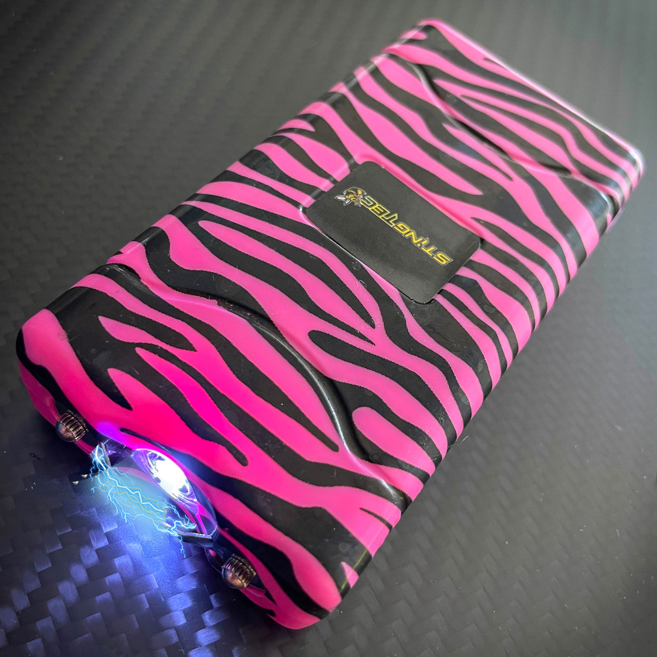 12 Mini Rechargeable Stun Gun 10 Mil Volts With Led Light Pink Wholesale Lot 
