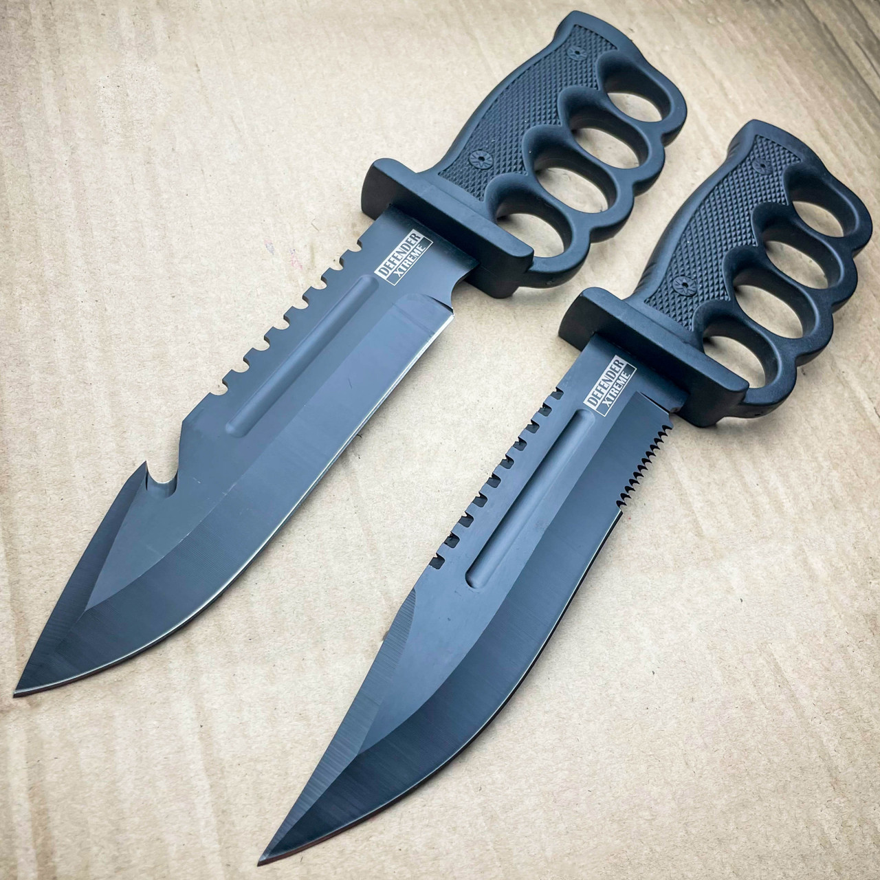 13 MILITARY TACTICAL Hunting FIXED BLADE SURVIVAL Knife Fire Starter  Sharpener