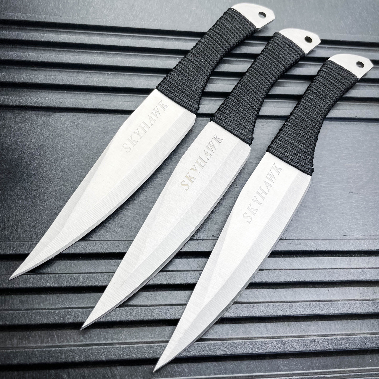 3PC 9 NINJA Kunai THROWING KNIFE Blade SET - MEGAKNIFE