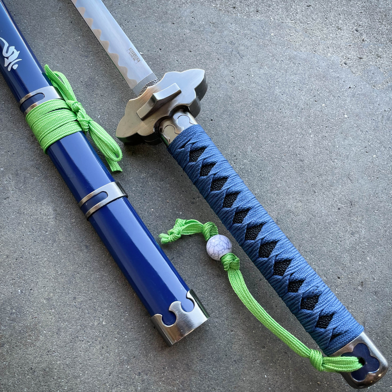 Anime Sword One Piece Sword Roronoa Zoro Katana Replica Sword Set Cosplay  Sword | eBay