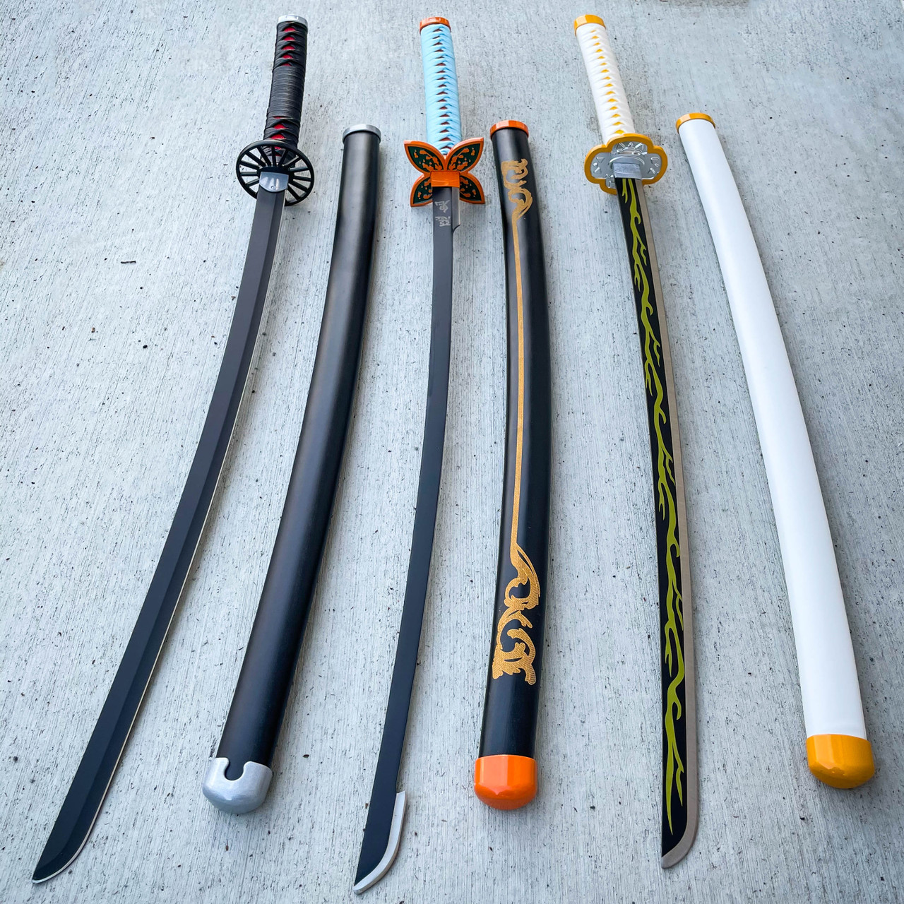 41 Demon Slayer Sword Bamboo wooden blade Katana Samurai cosplay