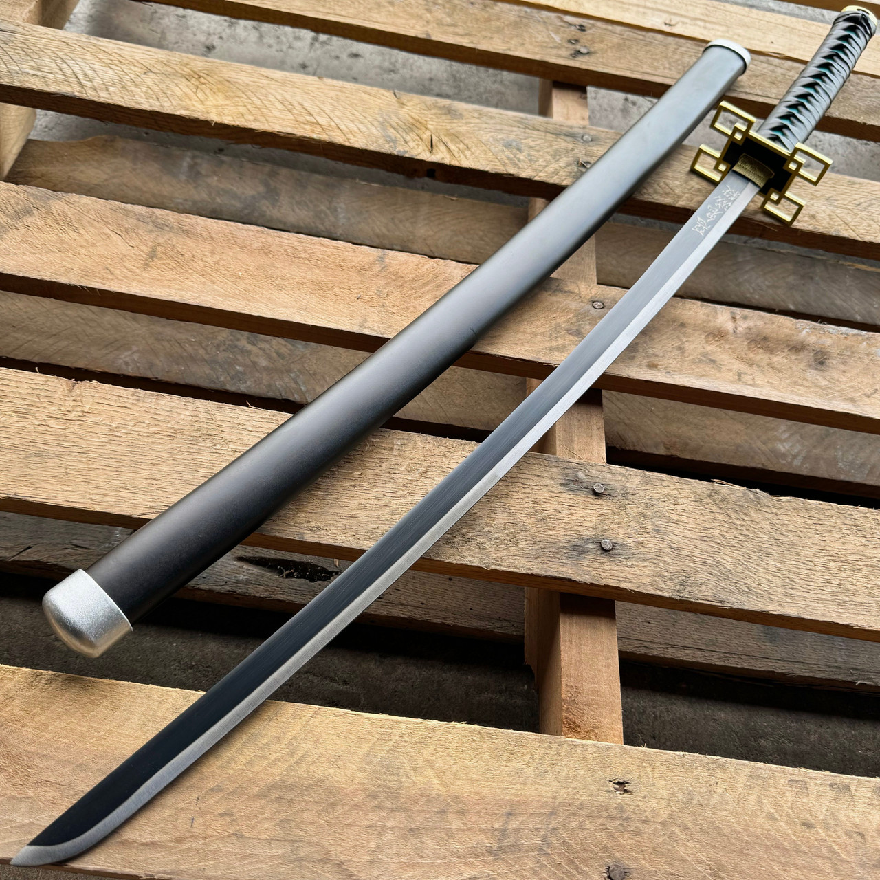 41 Metal Demon Slayer Muichiro Tokito Samurai Sword Katana Cosplay Blade  Steel - MEGAKNIFE