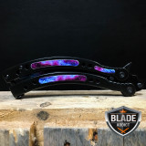 CSGO BUTTERFLY GALAXY BLACK BALISONG TRAINER KNIFE