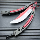 CSGO AUTOTRONIC Practice Knife Balisong Butterfly Tactical Combat Trainer NEW