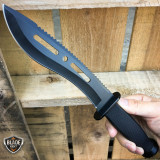 12" SURVIVAL HUNTING JUNGLE MACHETE Fixed Blade Military Camping Outdoor KNIFE