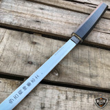 37" Japanese Samurai Sword Katana Fixed Blade Shirasaya Ninja Bushido Knife WOOD