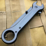 7.5" MULTI-TOOL WRENCH POCKET KNIFE TACTICAL SPRING ASSISTED OPEN FOLDING BLACK