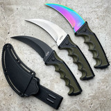 8.75" Military Tactical Combat KARAMBIT Fixed Blade Survival Talon Claw Knife