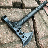 7PC Black Tactical Fixed Blade Tomahawk Axe Hatchet Karambit Pocket Knife Set